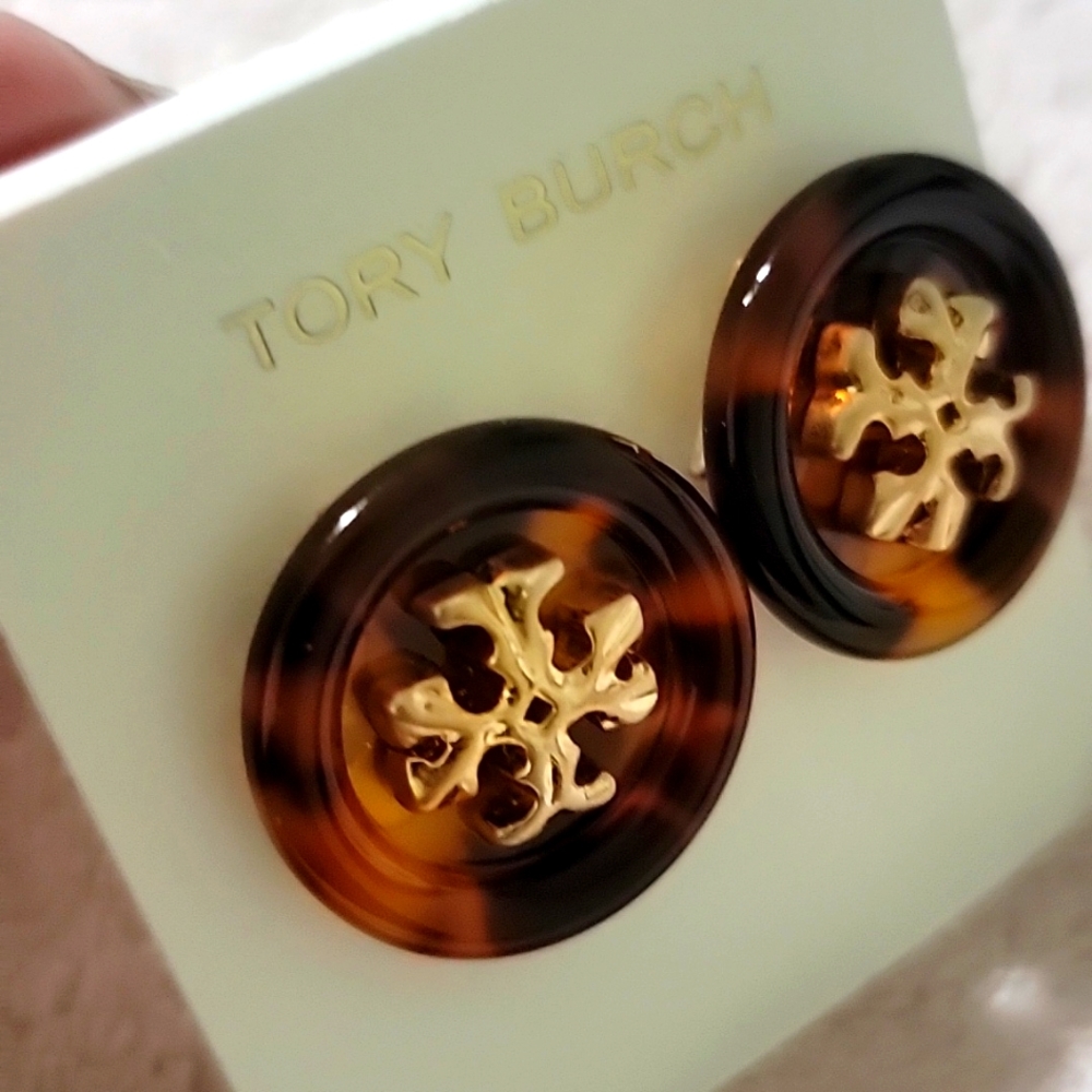 Tory Burch Roxanne large stud earrings - Picture 3 of 7